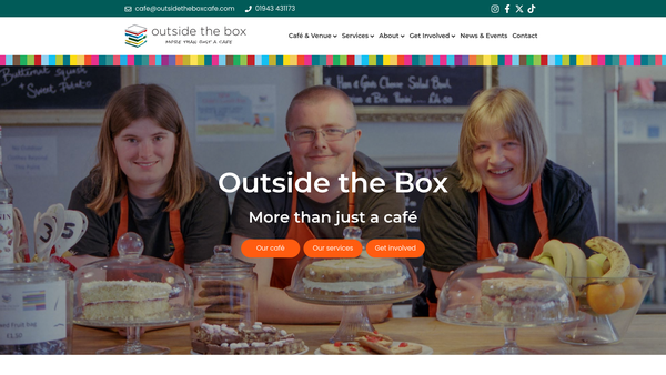 Screenshot of the Ilkley Community Enterprise Ltd website