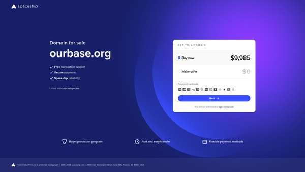 Screenshot of the Our Base Limited website