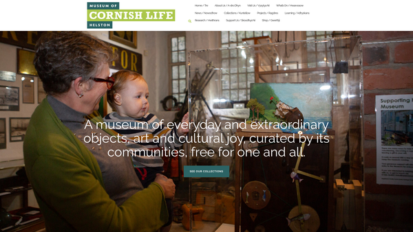 Screenshot of the South Kerrier Heritage Trust website