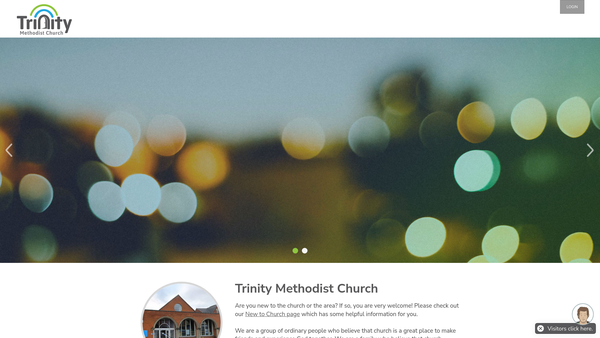 Screenshot of the Trinity Methodist Church Leighton Buzzard website