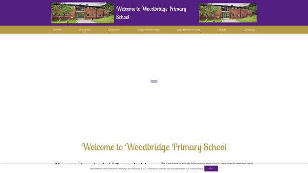 Screenshot of the Friends Of Woodbridge Primary School website
