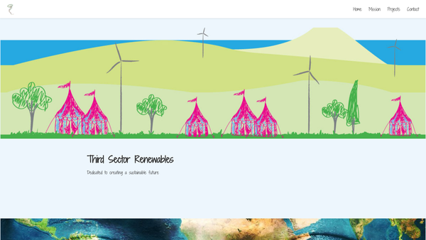 Screenshot of the Third Sector Renewables website