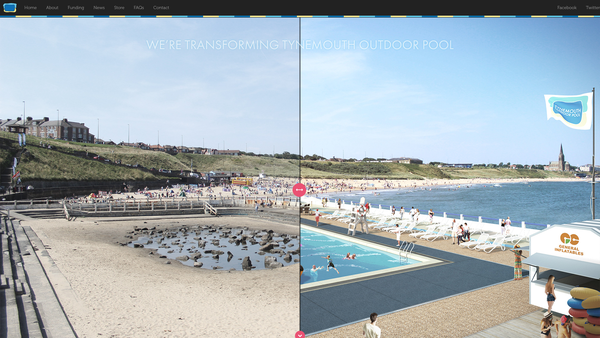 Screenshot of the Friends Of Tynemouth Outdoor Pool website