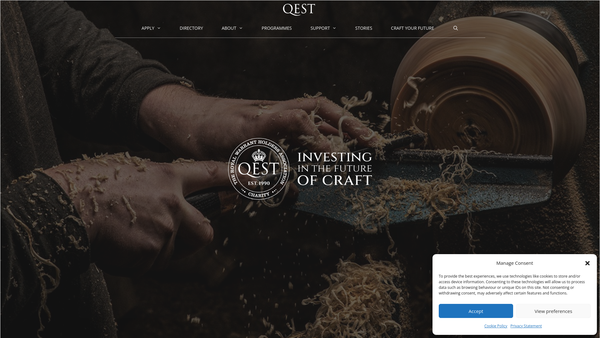 Screenshot of the Queen Elizabeth Scholarship Trust Limited website