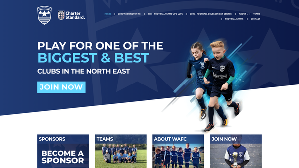 Screenshot of the Wafc Ltd website