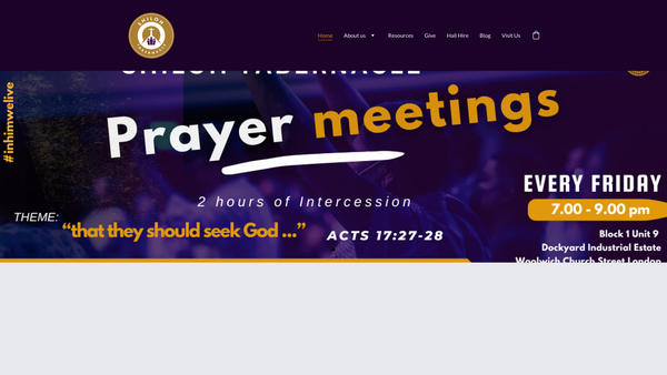 Screenshot of the Shiloh International website