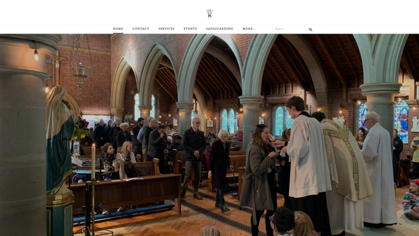 Screenshot of the The Parochial Church Council Of The Ecclesiastical Parish Of St Mary, East Grinstead website