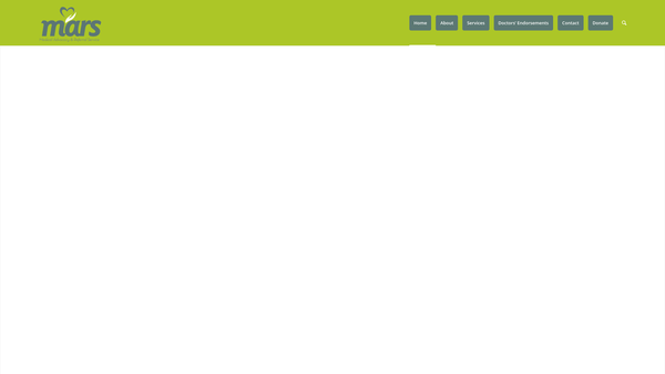 Screenshot of the Mars Org. Ltd website