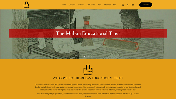 Screenshot of the The Muban Educational Trust website