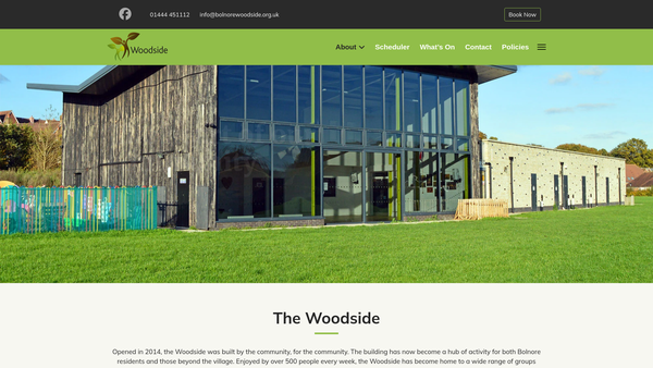 Screenshot of the Bolnore Village Community Partnership website