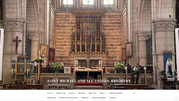 Screenshot of the The Parochial Church Council Of The Ecclesiastical Parish Of St Michael And All Angels, Brighton website
