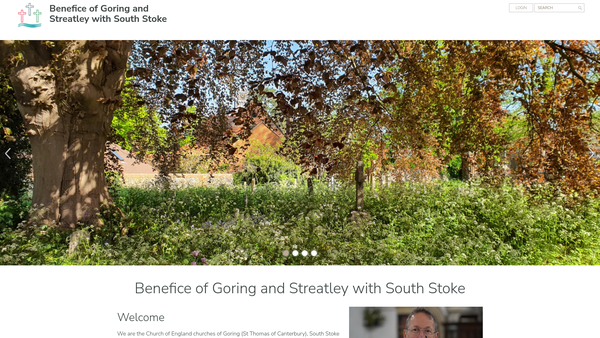 Screenshot of the The Parochial Church Council Of St Thomas Of Canterbury, Goring On Thames website