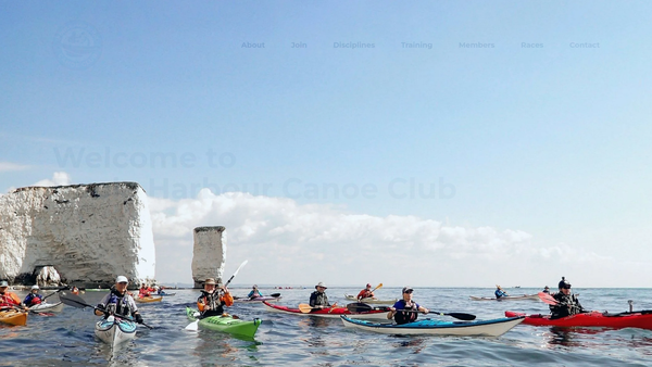 Screenshot of the Poole Harbour Canoe Club website