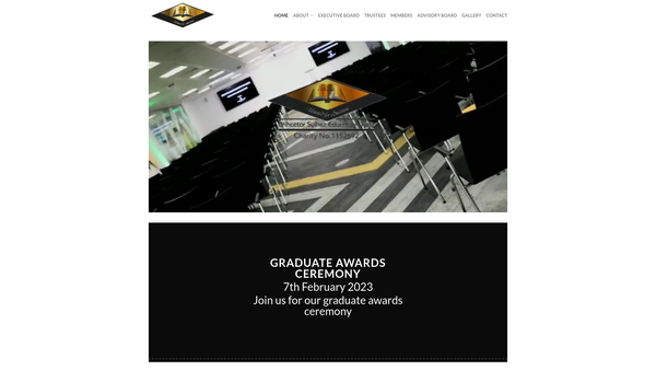 Screenshot of the Brihottor Sylhet Education Trust website