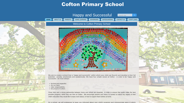 Screenshot of the Friends Of Cofton website