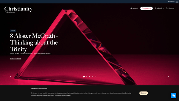 Screenshot of the Christian Enquiry Agency Ltd website