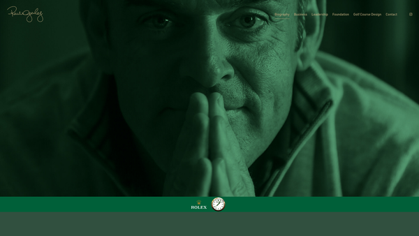Screenshot of the The Mcginley Foundation website