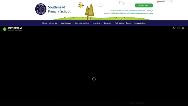 Screenshot of the Southmead Primary School Fund website