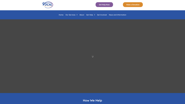 Screenshot of the Vocal Advocacy website