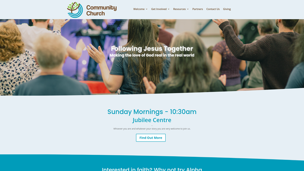 Screenshot of the Rivertree Trust website