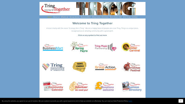 Screenshot of the Tring Together Limited website
