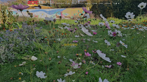 Screenshot of the Arkwright Meadows Community Gardens website