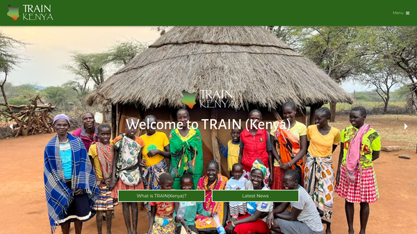 Screenshot of the Train(kenya) website
