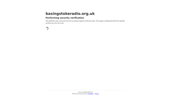 Screenshot of the hhcr, basingstoke community radio website