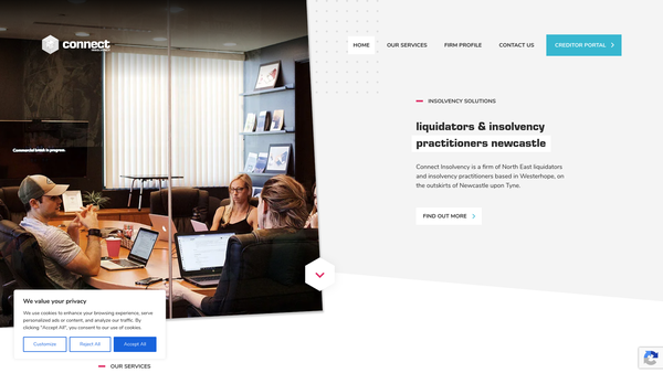 Screenshot of the Active Northumberland website