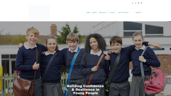 Screenshot of the Life And Soul Youth Work website