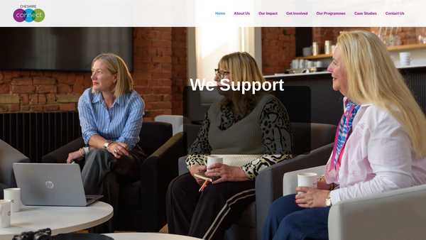 Screenshot of the Cheshire Connect website
