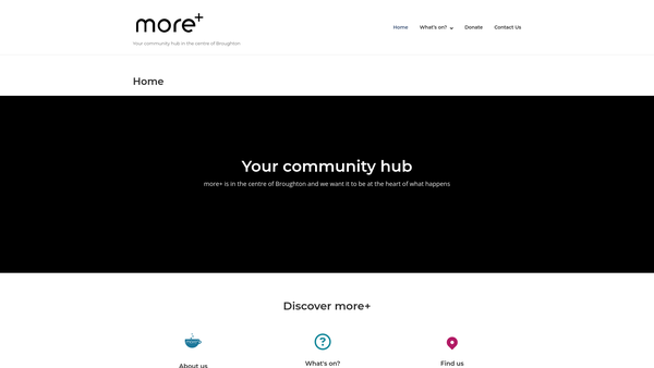 Screenshot of the Broughton Community Action website