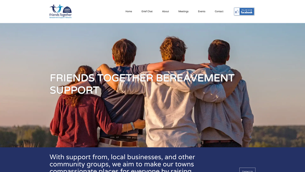 Screenshot of the Friends Together website
