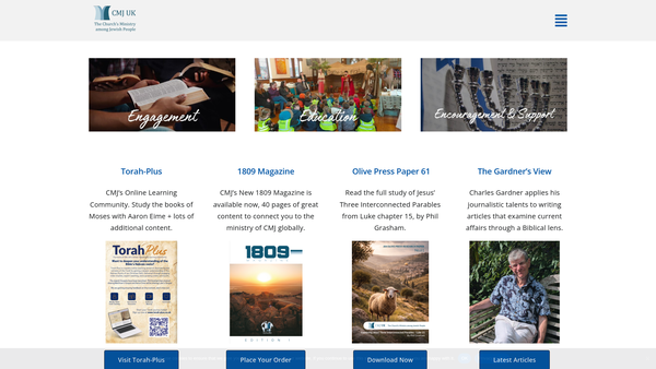Screenshot of the The Vincent Society website