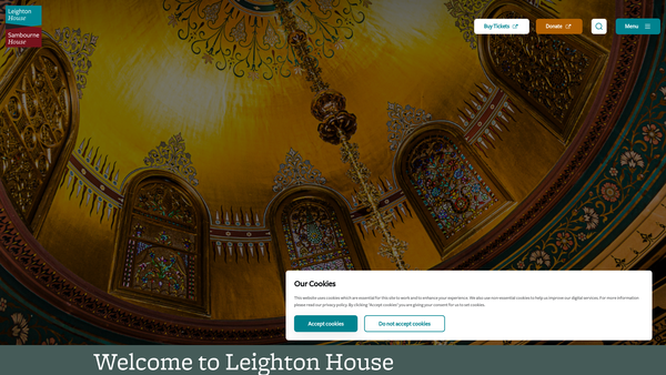 Screenshot of the The Friends Of Leighton House website