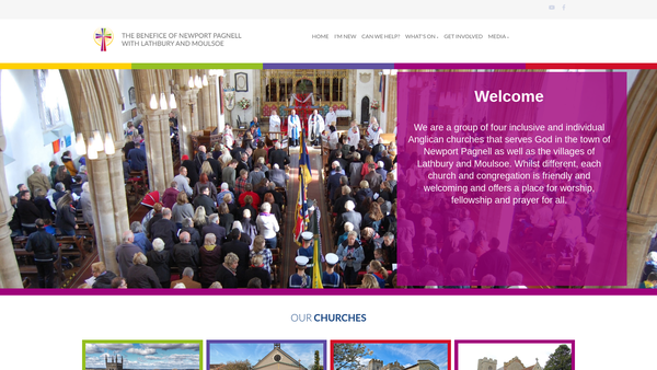 Screenshot of the The Parochial Church Council Of The Ecclesiastical Parish Of St Peter And St Paul With St Luke, Newport Pagnell website