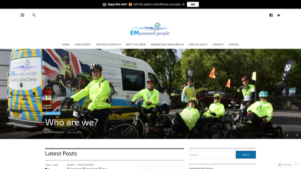 Screenshot of the Empowered People website