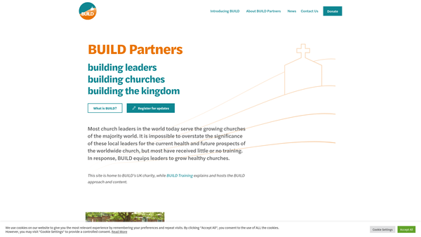 Screenshot of the Build Partners website