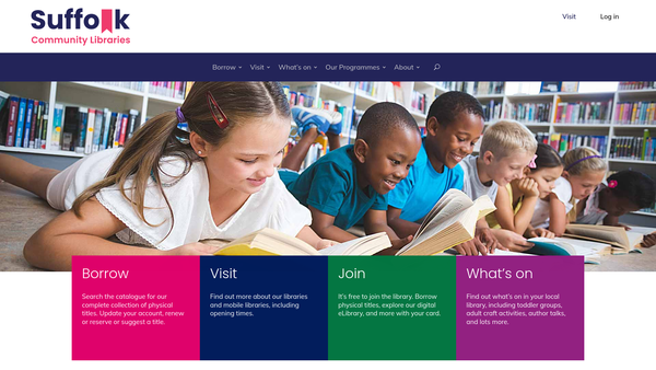 Screenshot of the The Friends Of Halesworth County Library website