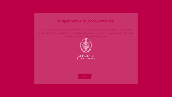 Screenshot of the St Helen And St Katharine Parents' Association website