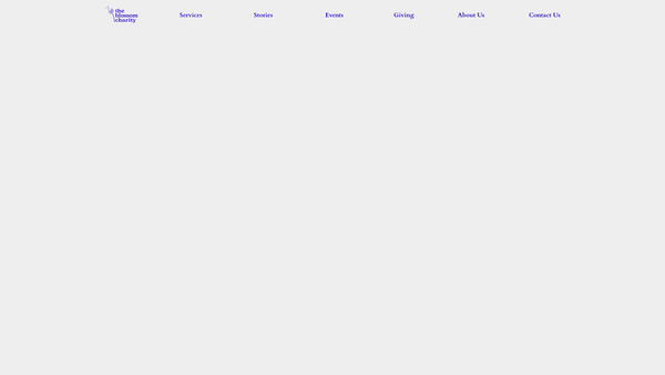 Screenshot of the The Blossom Charity website