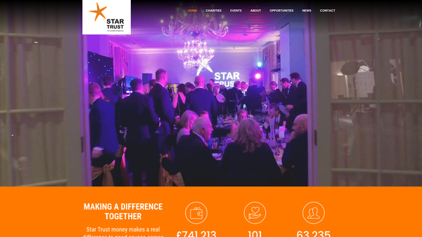 Screenshot of the Star Trust (East Midlands) Ltd website