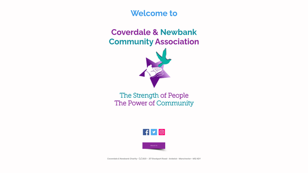 Screenshot of the Coverdale And Newbank Community Association website