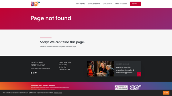 Screenshot of the Thrive Together Birmingham website