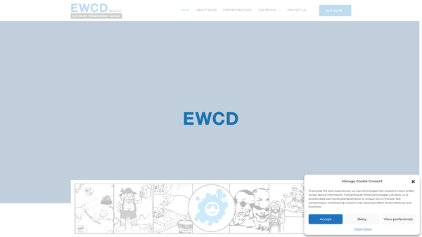 Screenshot of the European Workshop On Cell Death Ltd website