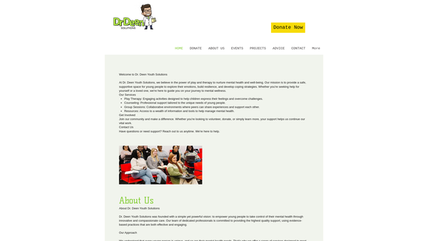 Screenshot of the The Pursuit Of Happiness website