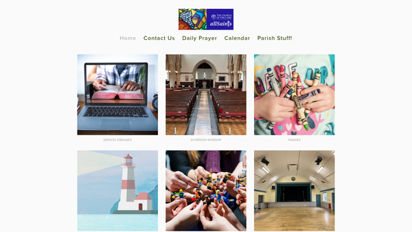 Screenshot of the The Parochial Church Council Of The Ecclesiastical Parish Of All Saints Ealing website