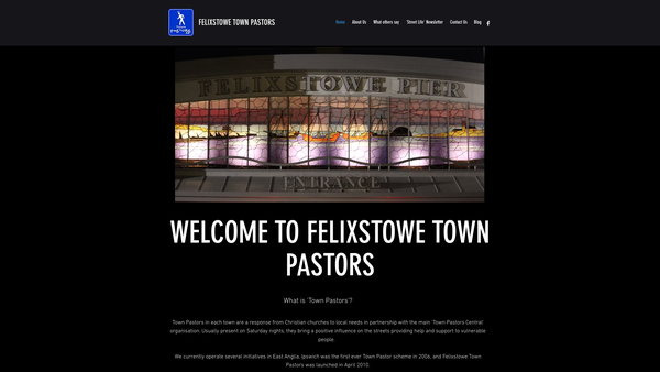 Screenshot of the Town Pastors (Felixstowe) website