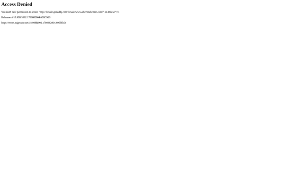 Screenshot of the Albert Mckenzie VC Memorial Fund website