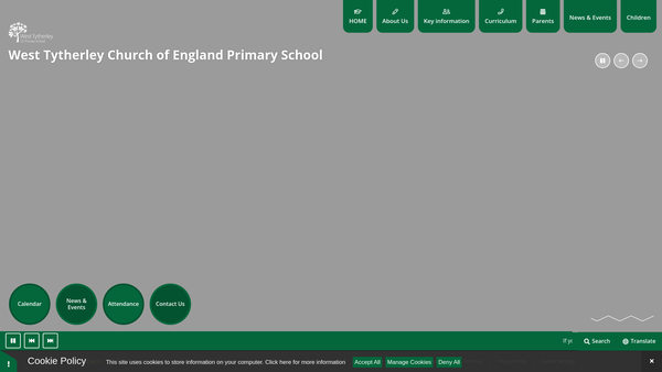 Screenshot of the West Tytherley PTA website